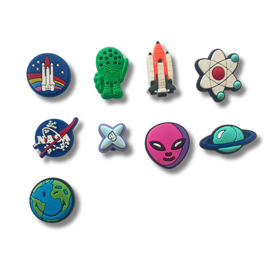 Space Shoe Charms