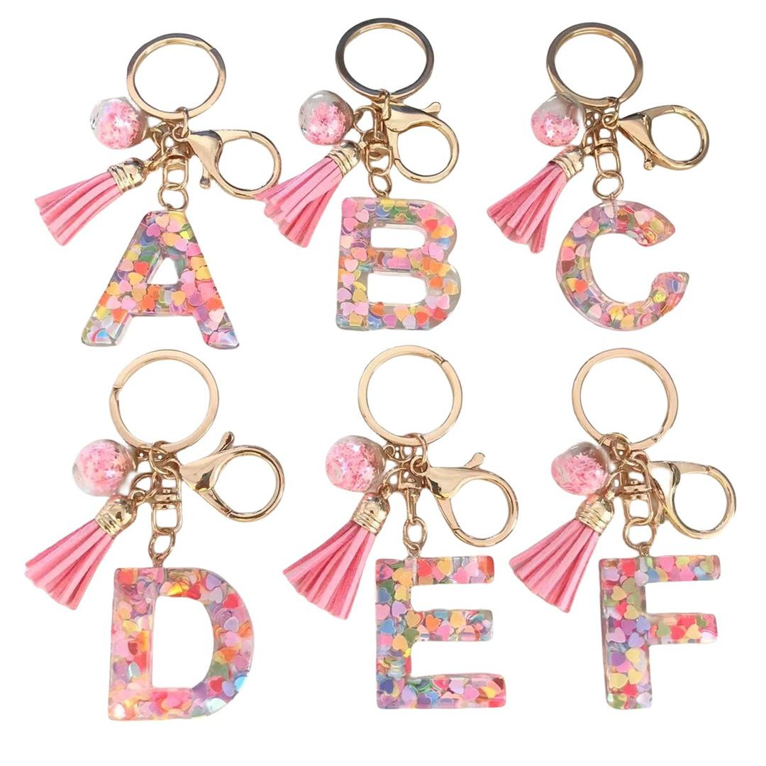 Sparkle Letter Keychain