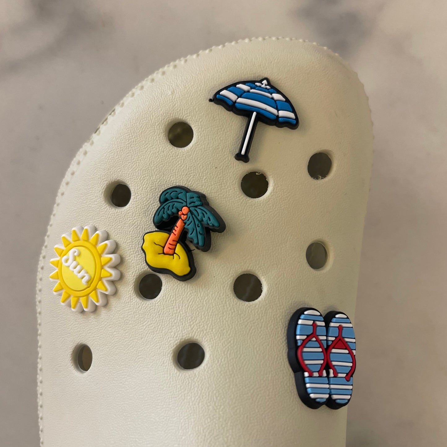 Beach Day Shoe Charms