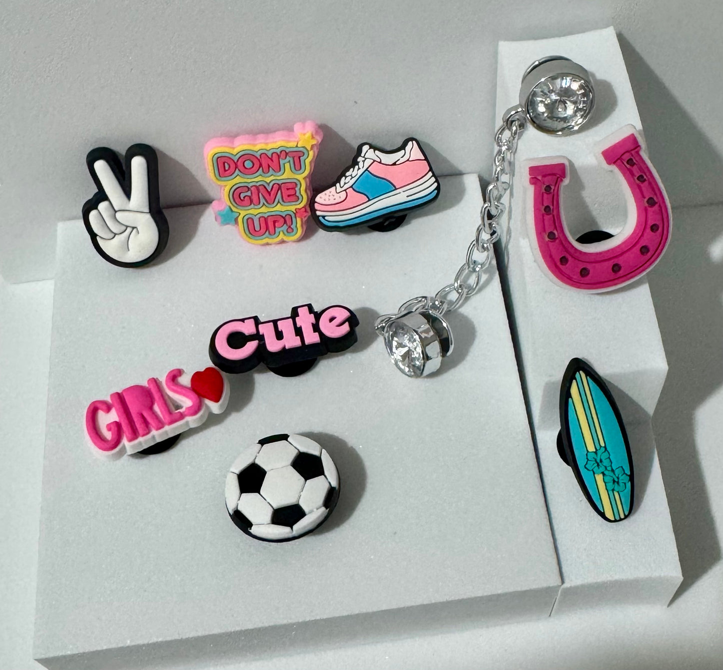 Girl Power Push-In Charm Pack - Set of 5