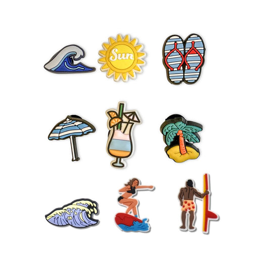 Beach Day Shoe Charms
