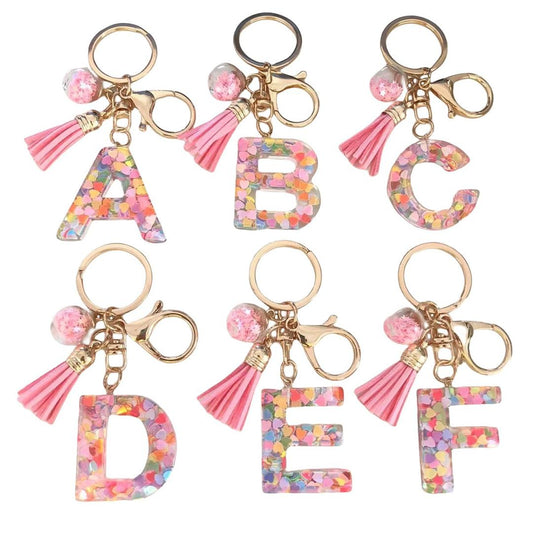 Sparkle Letter Keychain